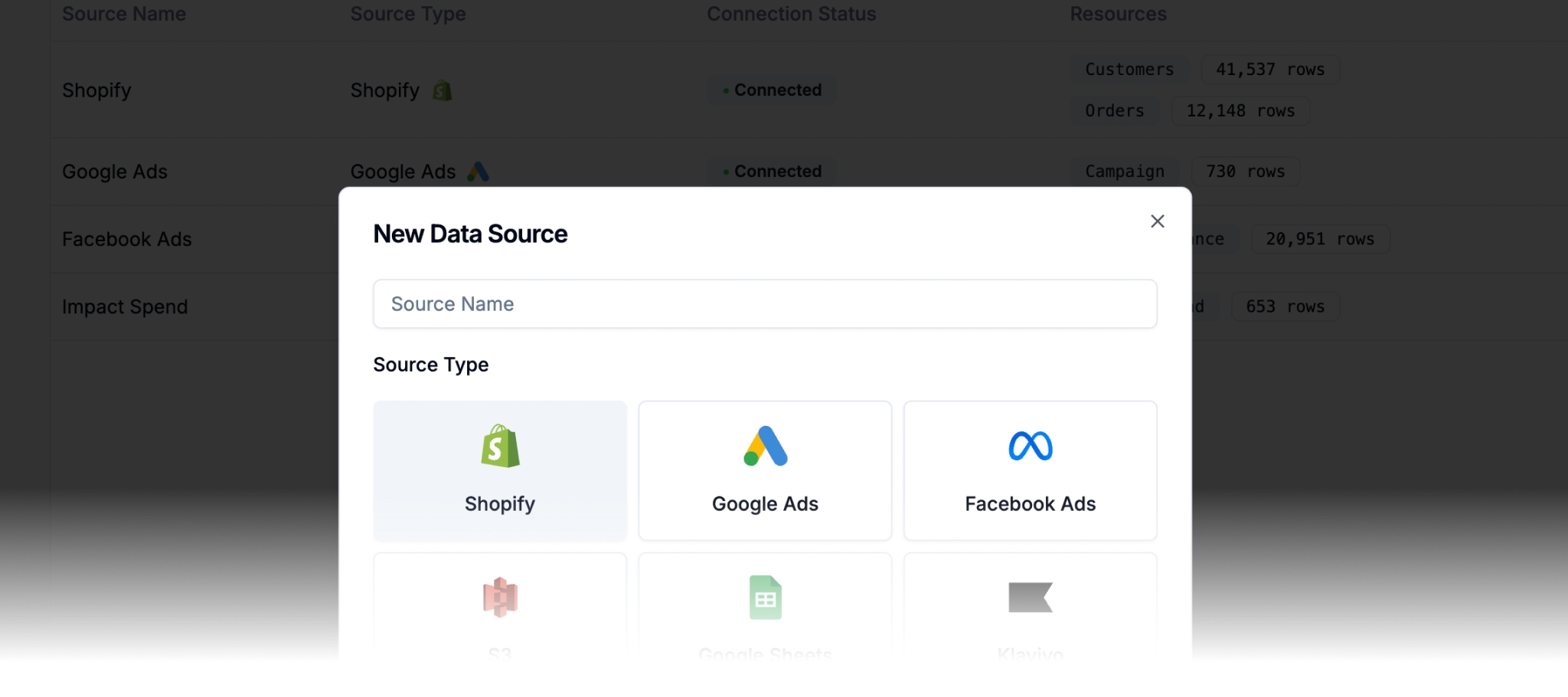 Connect to any data source, no matter the format. We specifically built Switchboard so that you don’t have to worry about yet another data warehouse. Sources we don’t already cover can be added in days.