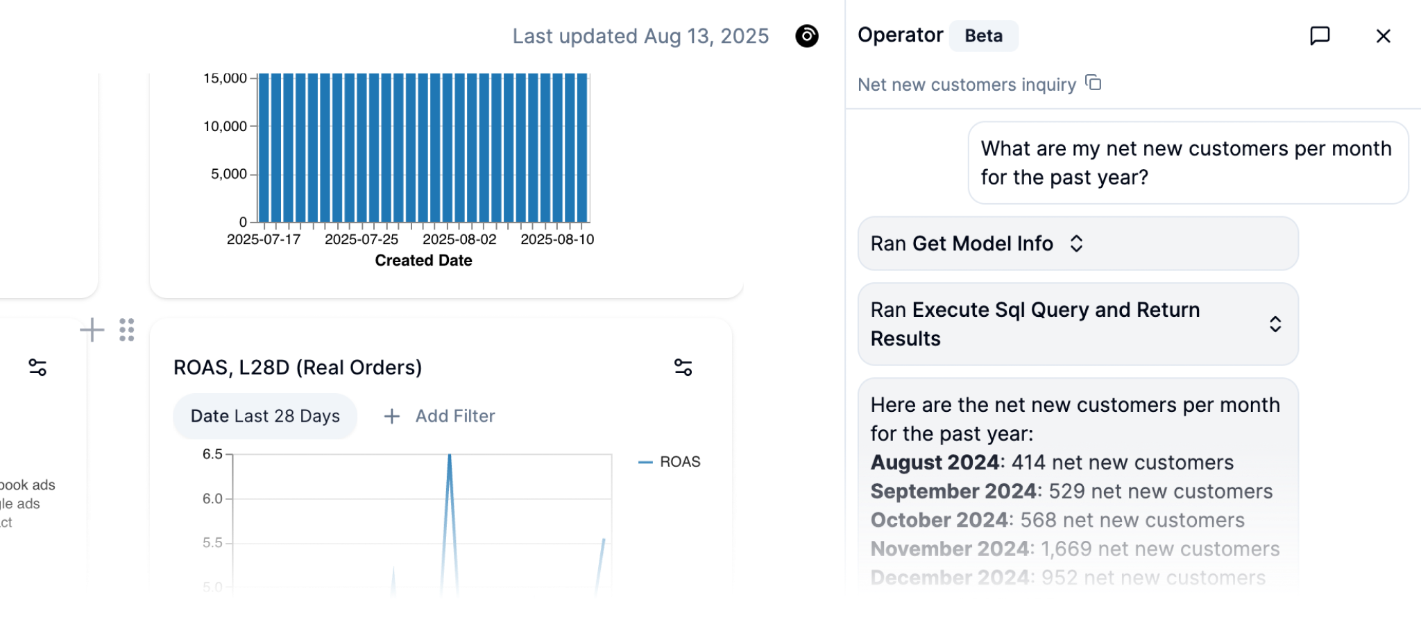 No more questioning your sanity with AI. By centralizing your connectors, models, and explores, Switchboard provides all the context an LLM needs in order to provide real, actionable insights from your data.